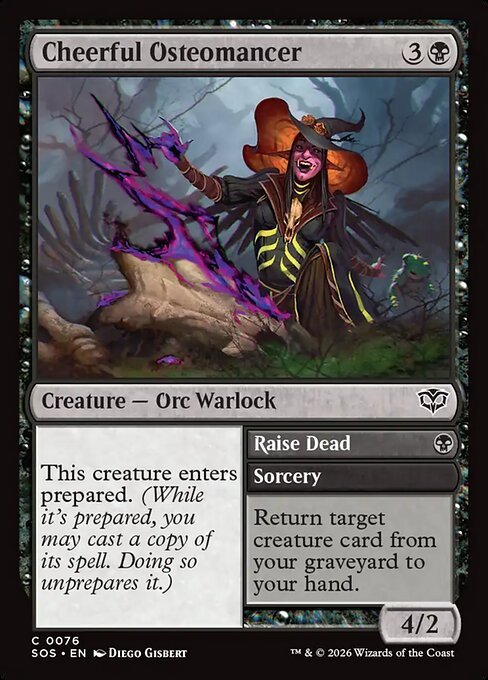 Cheerful Osteomancer card from SOS #76