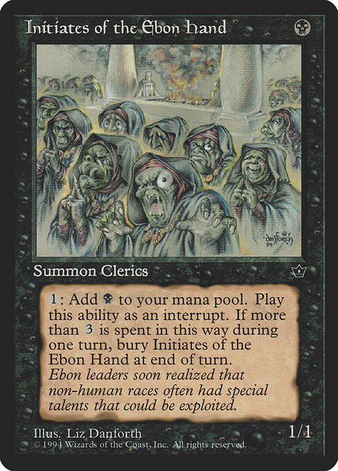 Initiates of the Ebon Hand card from FEM #product-3705