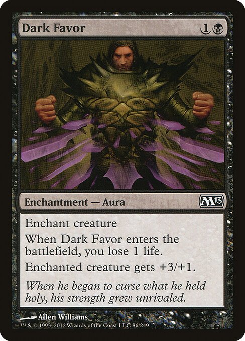 Dark Favor card from M13 #86