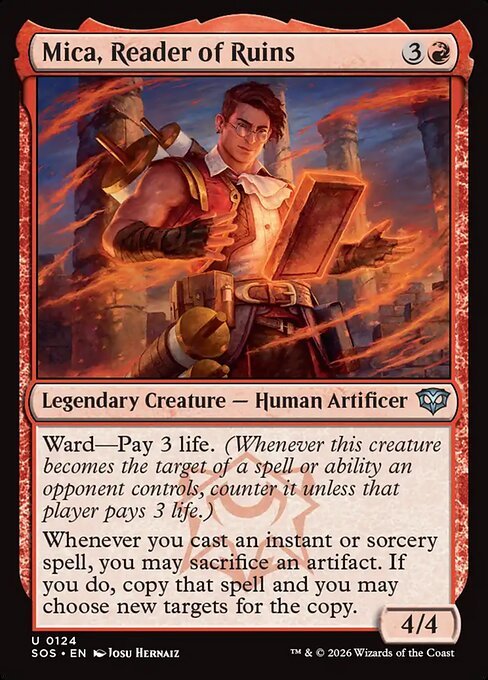Mica, Reader of Ruins card from SOS #124