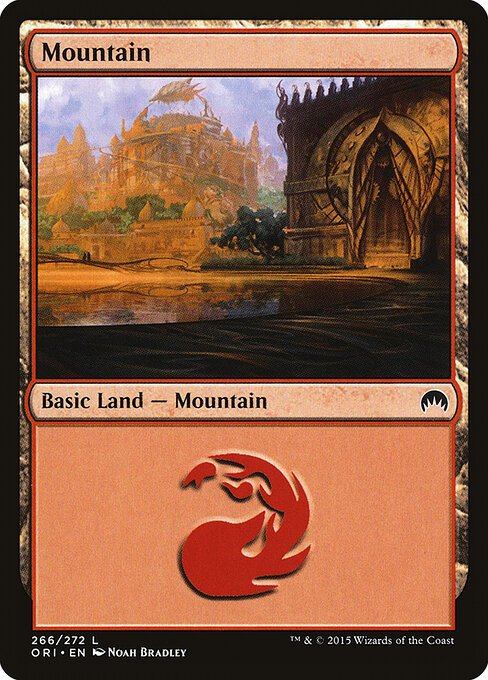 Mountain (266) card from ORI #266