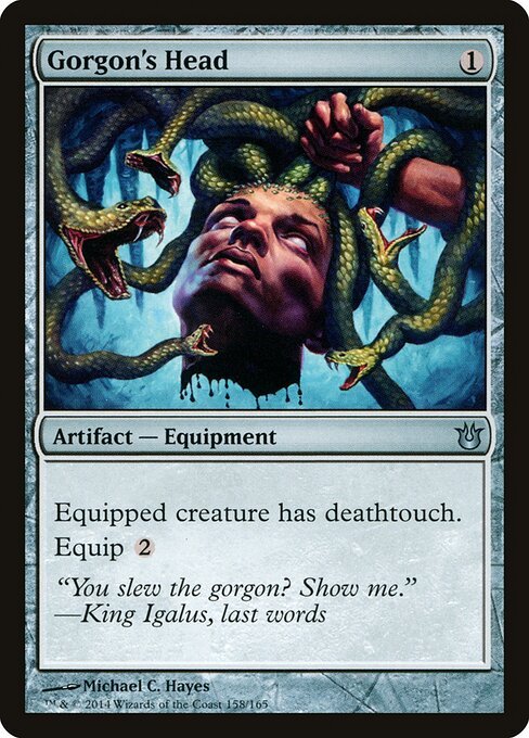 Gorgon's Head card from BNG #158