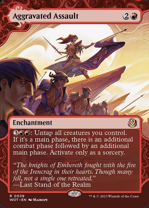 Aggravated Assault card from WOT #39