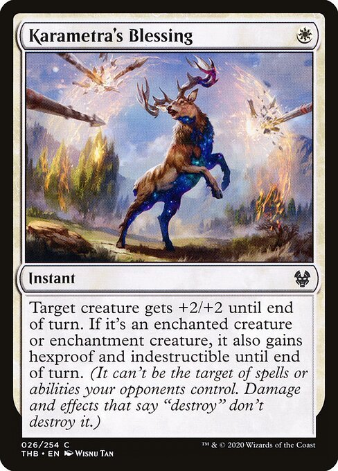 Karametra's Blessing card from THB #26