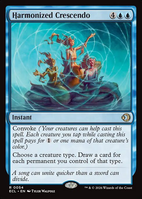 Harmonized Crescendo card from ECL #54