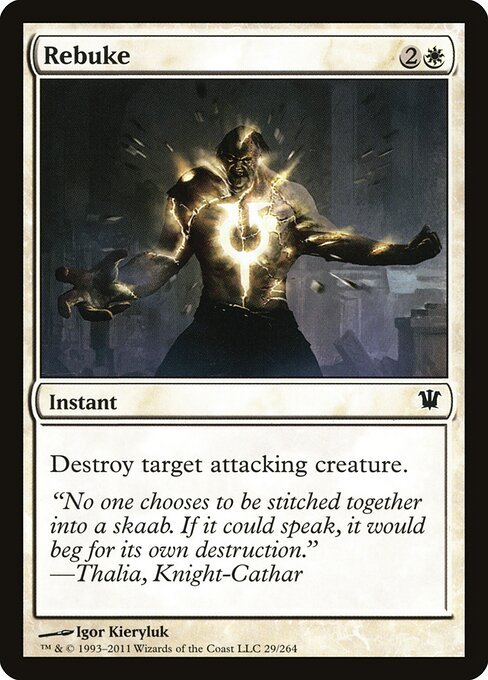 Rebuke card from ISD #29