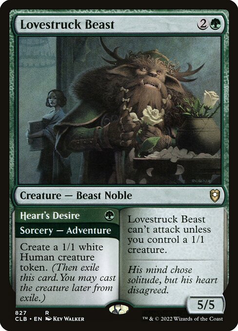Lovestruck Beast card from CLB #827