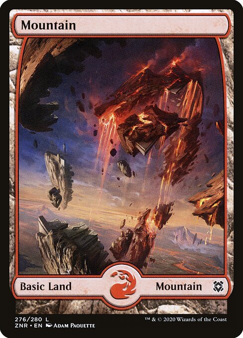 Mountain (276) - Full Art card from ZNR #276