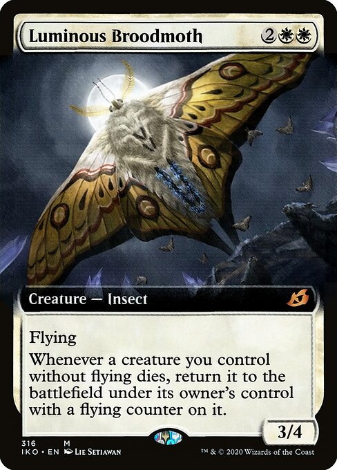 Luminous Broodmoth card from IKO #316