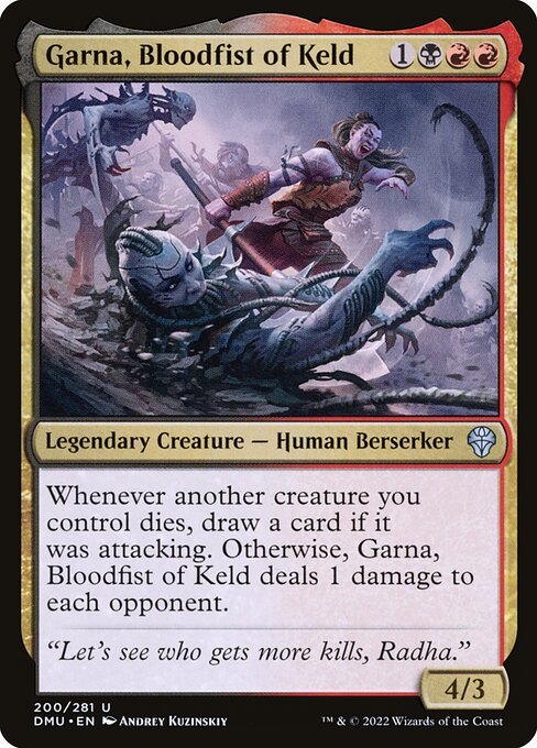 Garna, Bloodfist of Keld card from DMU #200