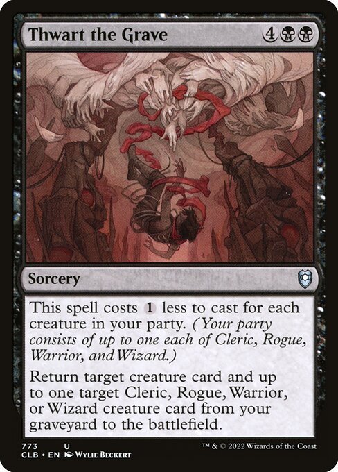 Thwart the Grave card from CLB #773