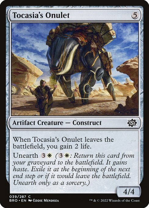 Tocasia's Onulet card from BRO #39
