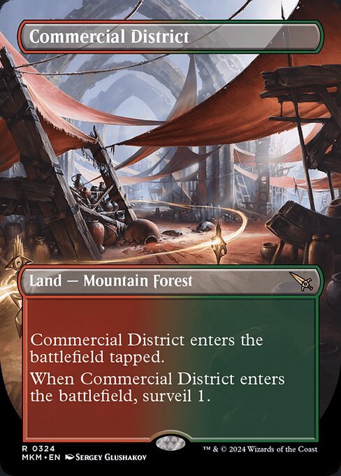 Commercial District card from MKM #324