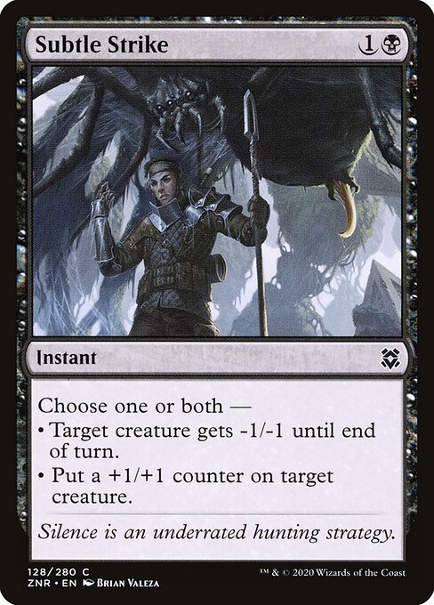 Subtle Strike card from ZNR #128