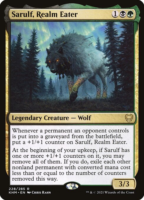 Sarulf, Realm Eater card from KHM #228
