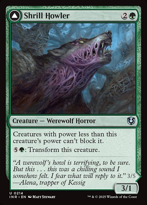 Shrill Howler card from INR #214