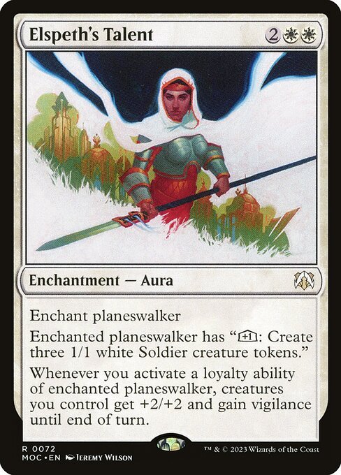 Elspeth's Talent card from MOC #72