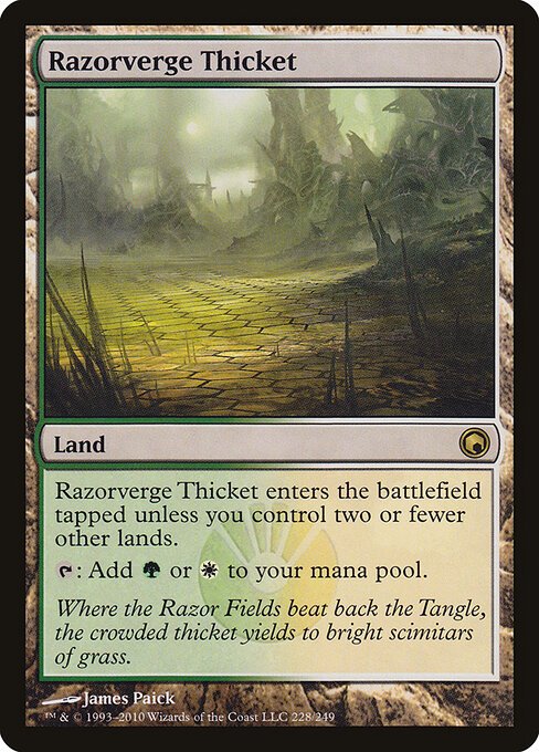 Razorverge Thicket card from SOM #228