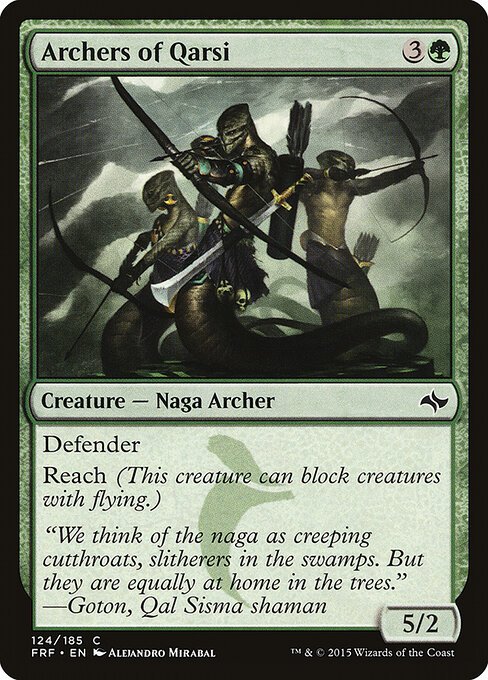 Archers of Qarsi card from FRF #124
