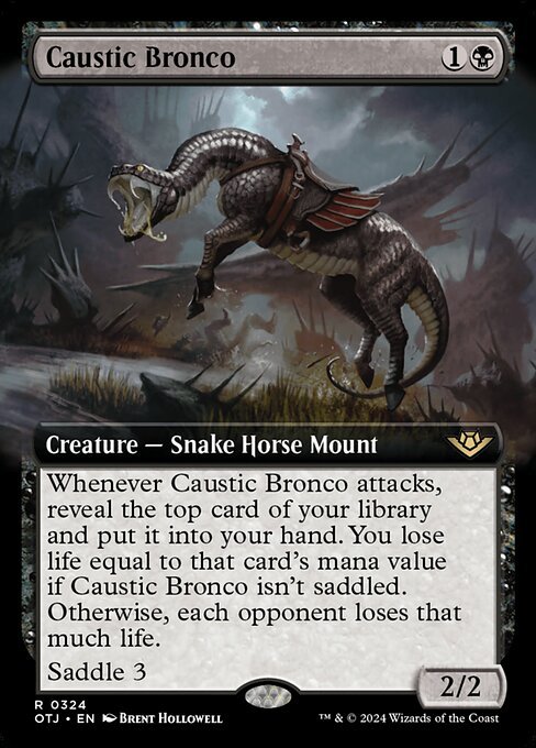 Caustic Bronco card from OTJ #324