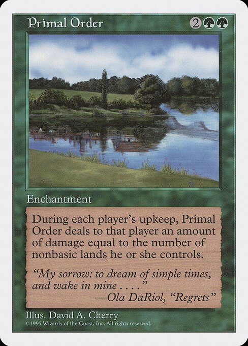 Primal Order card from 5ED #product-2327