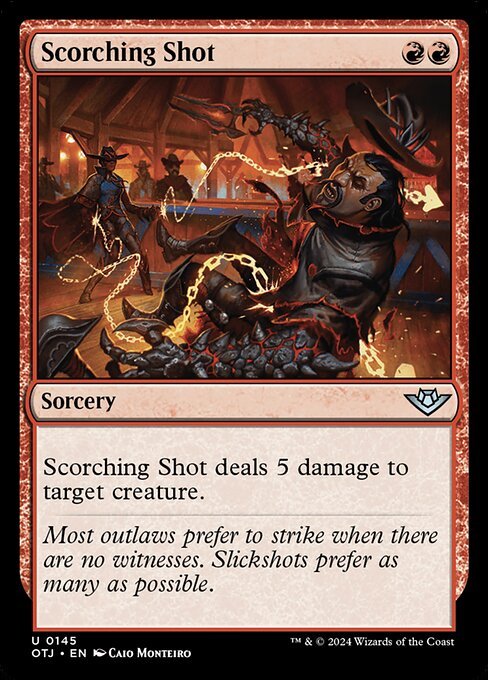 Scorching Shot card from OTJ #145