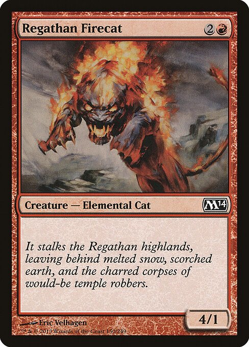 Regathan Firecat card from M14 #150
