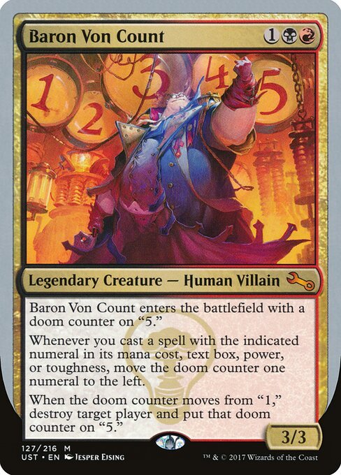 Baron Von Count card from UST #127