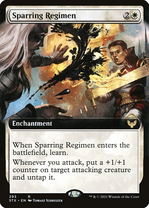 Sparring Regimen card from STX #293