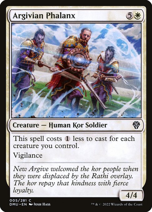 Argivian Phalanx card from DMU #5