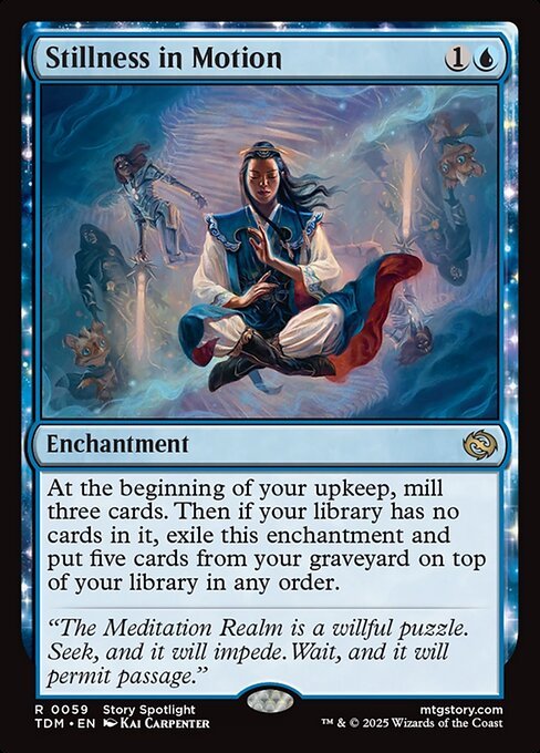 Stillness in Motion card from TDM #59