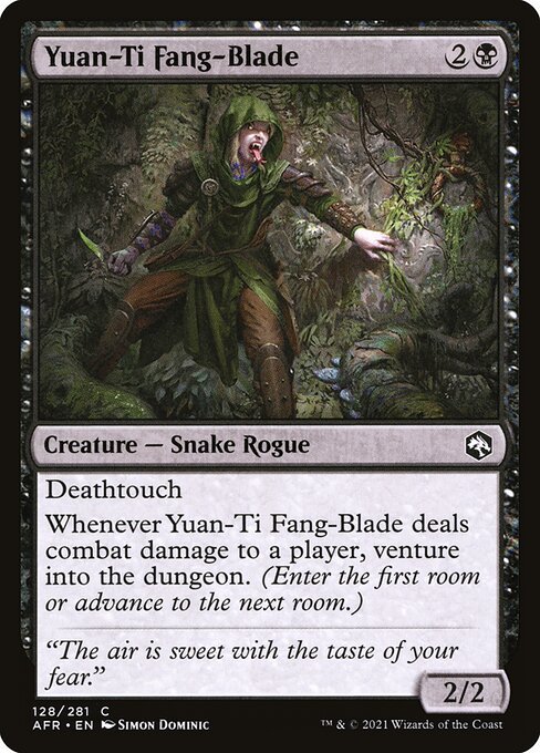 Yuan-Ti Fang-Blade card from AFR #128