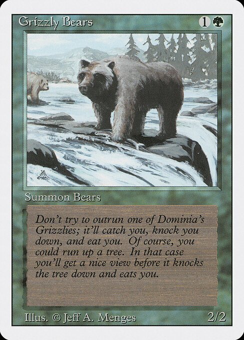 Grizzly Bears card from 3ED #product-1439