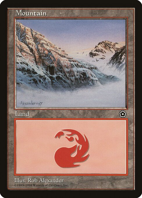 Mountain (158) card from P02 #158