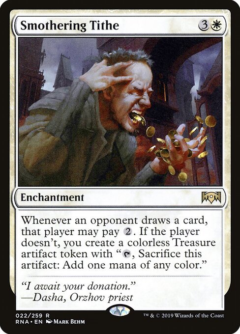 Smothering Tithe card from RNA #22