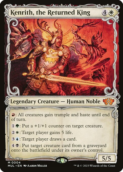 Kenrith, the Returned King card from MUL #4