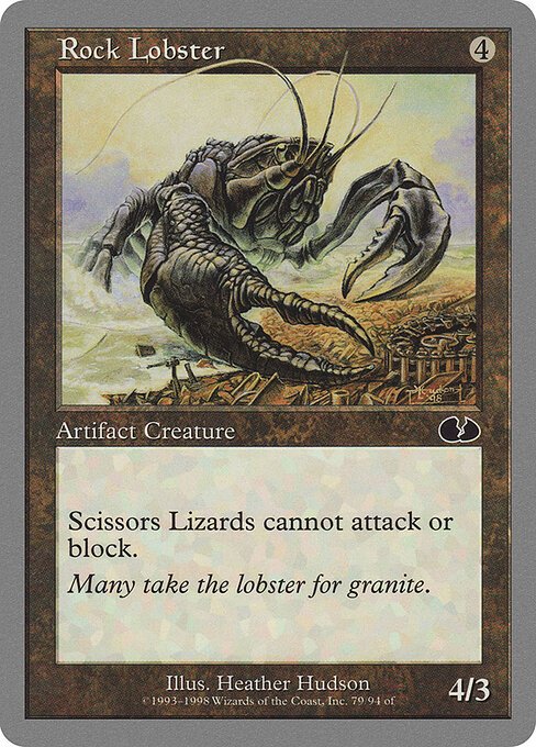 Rock Lobster card from UGL #79