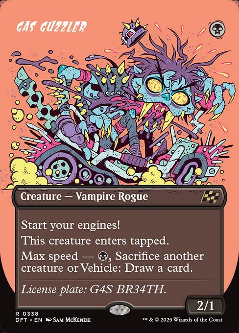 Gas Guzzler card from DFT #338