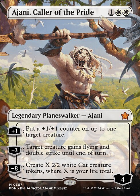 Ajani, Caller of the Pride card from FDN #357