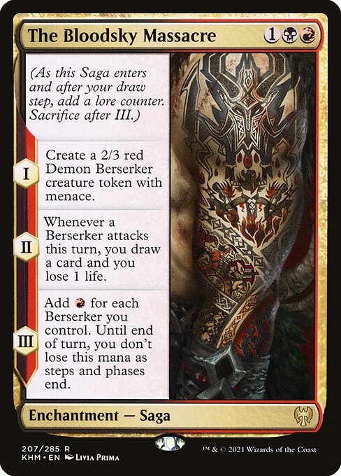 The Bloodsky Massacre card from KHM #207