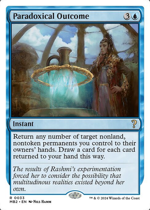 Paradoxical Outcome card from MB2 #33
