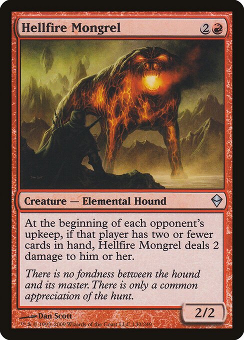 Hellfire Mongrel card from ZEN #130