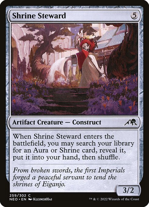 Shrine Steward card from NEO #259