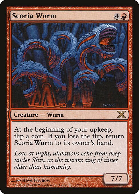 Scoria Wurm card from 10E #227
