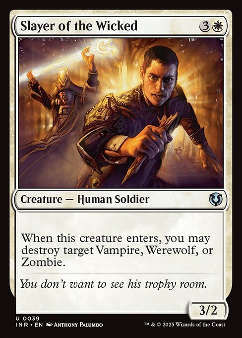 Slayer of the Wicked card from INR #39