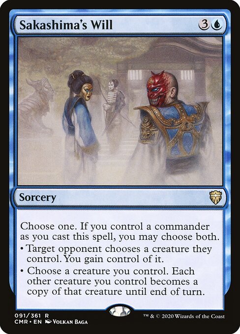 Sakashima's Will card from CMR #91