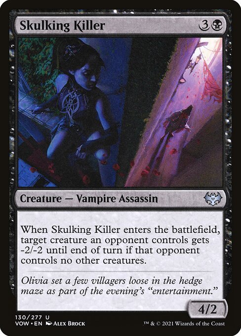 Skulking Killer card from VOW #130