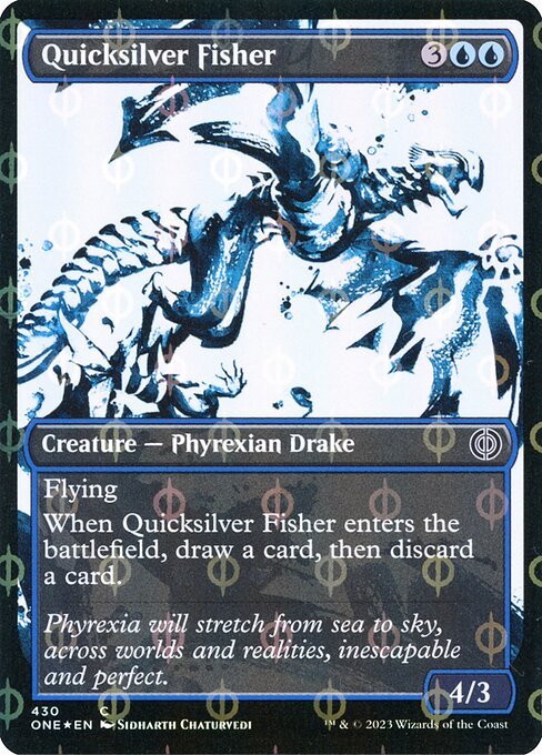 Quicksilver Fisher card from ONE #430