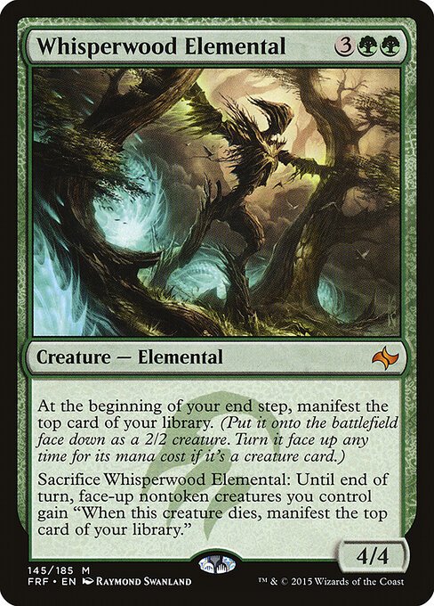 Whisperwood Elemental card from FRF #145
