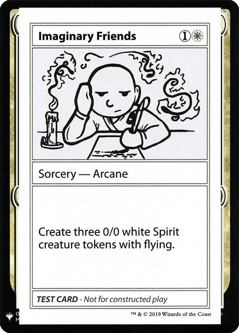 Imaginary Friends card from CMB1 #7